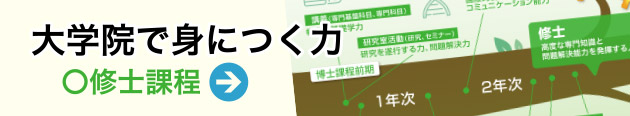 大学院で身につく力　修士課程