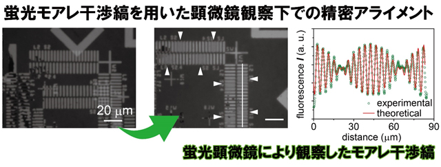 蛍光モアレアライメント法を用いた極限位置合わせ