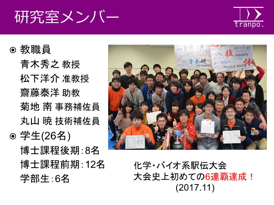 研究内容 青木研究室 研究内容 青木研究室